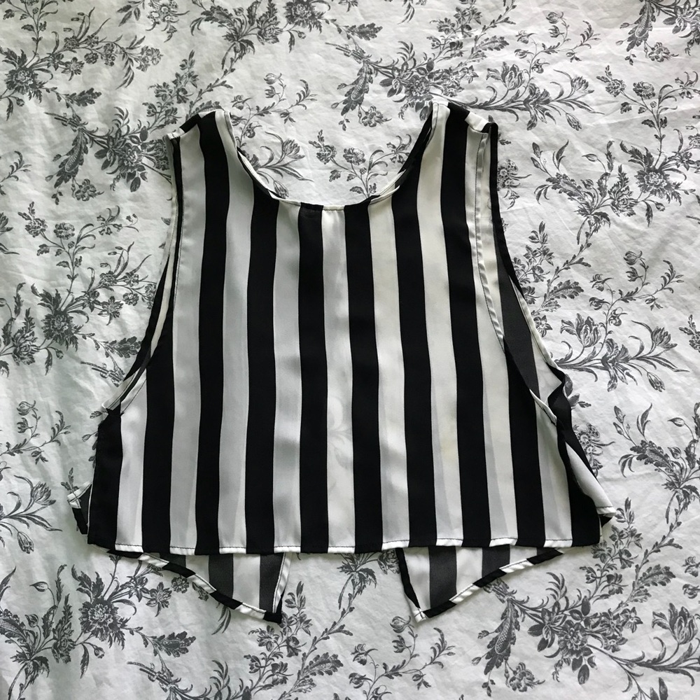 Striped Cropped Tank